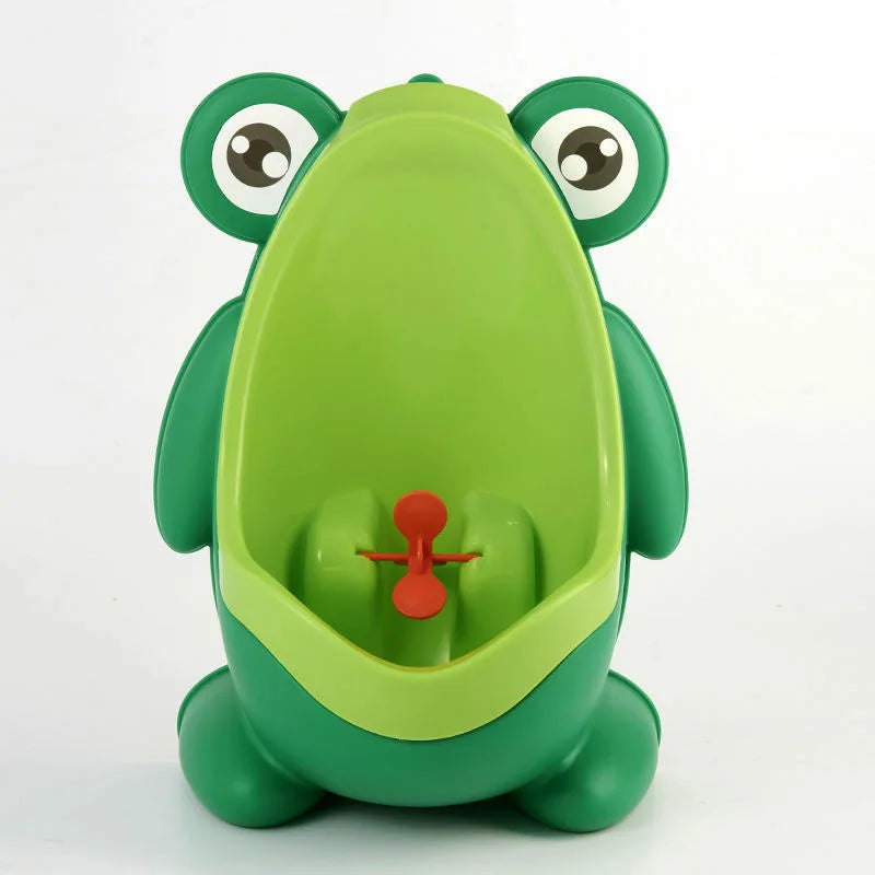 Cute Frog Potty Training Urinal Boy with Fun Aiming Target, Toilet Urinal Trainer, Children Stand Vertical Pee Infant Toddler