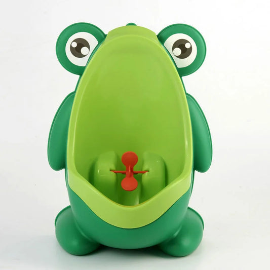 Cute Frog Potty Training Urinal Boy with Fun Aiming Target, Toilet Urinal Trainer, Children Stand Vertical Pee Infant Toddler